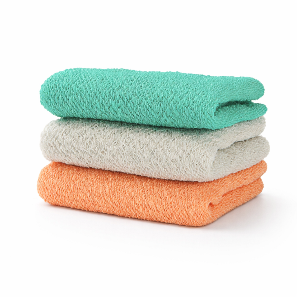 Cleanlogic Körper-Peeling-Schwamm 3er Pack Farben sortiert